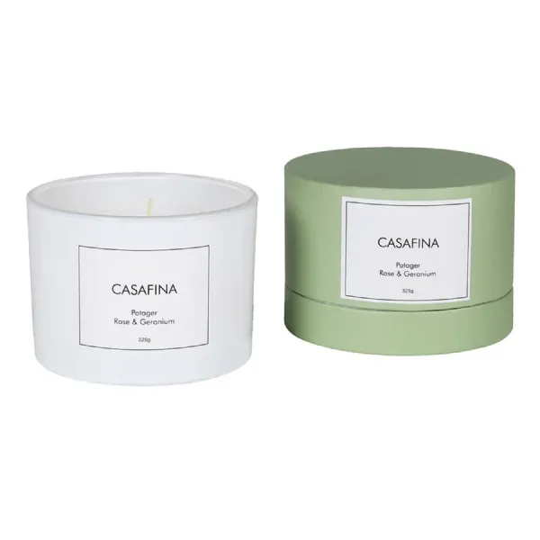Casafina Potager Rose & Geranium Candle