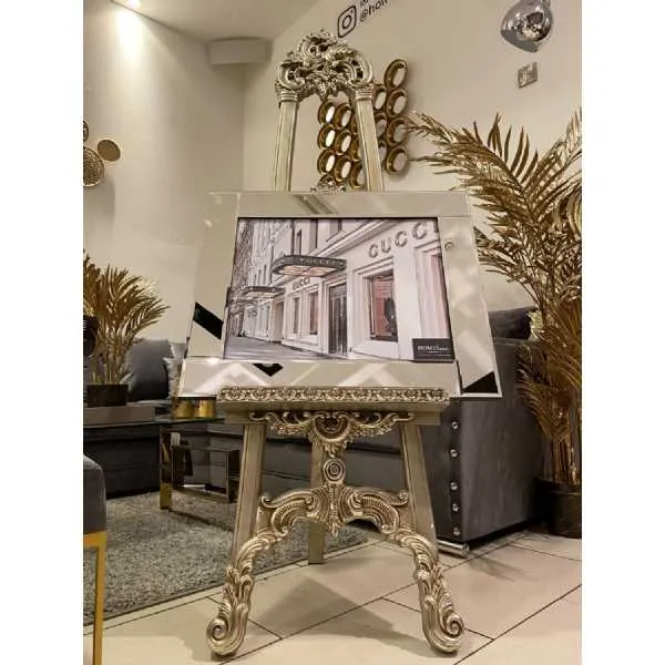 Gucci Pink Shopfront Wall Art Mirror Frame