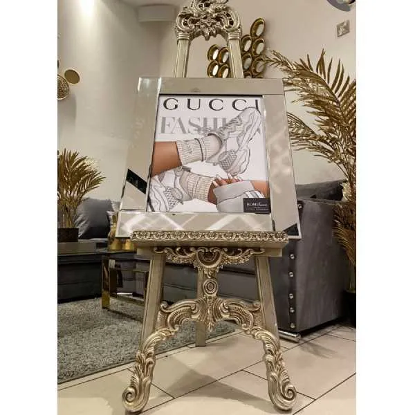 Gucci Trainers White Wall Art Mirror Frame
