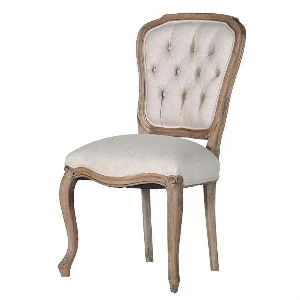 Reclaimed Pine Buttoned Dining Chair
