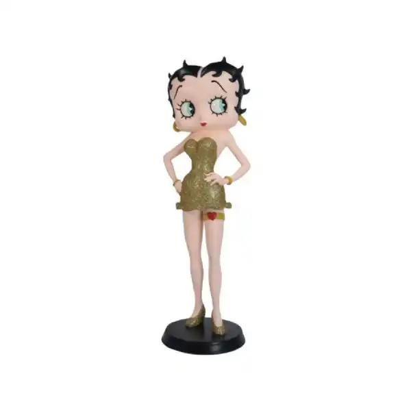Betty Boop Garter Gold Glitter