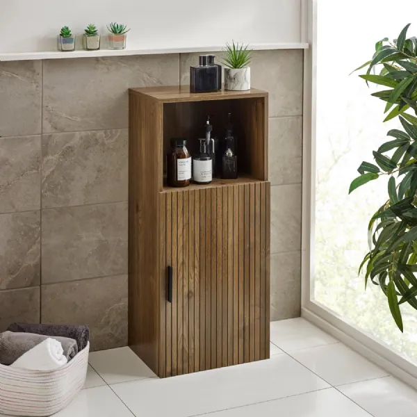 Hampshire Walnut Effect Bathroom Storage Cabinet