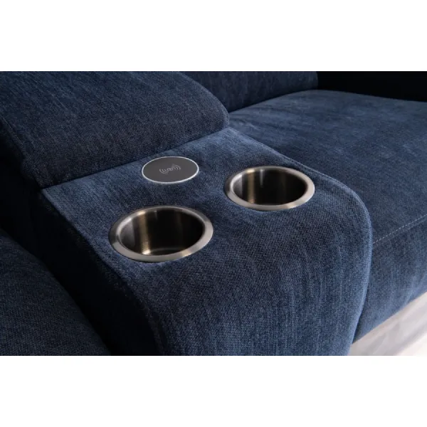 Blue Herringbone Premium Fabric Console Unit Only