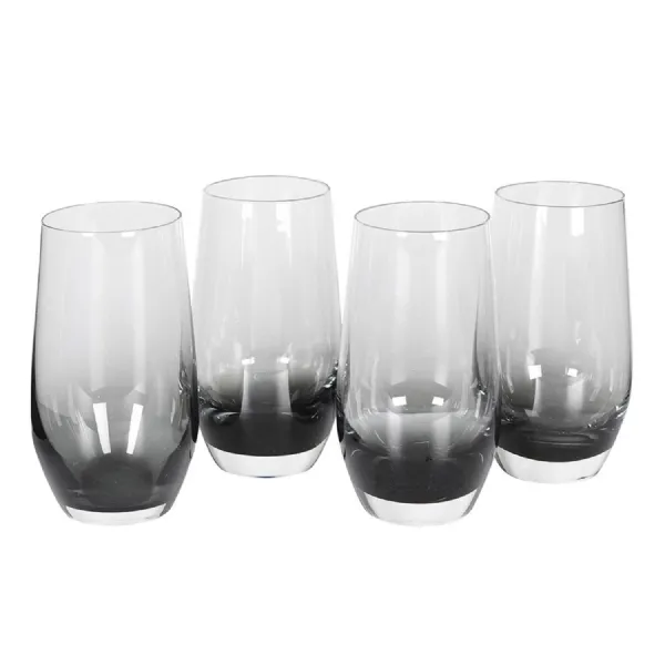 Set of 4 Smokey Hi ball Glasses