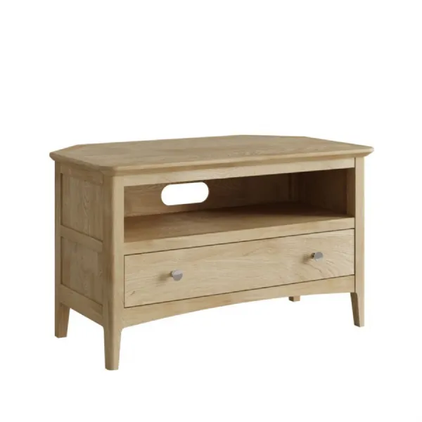 Solid Oak Corner TV