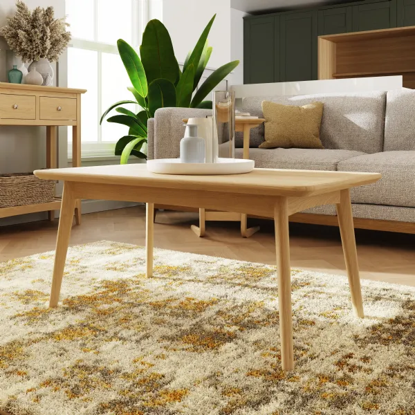 Solid Oak 90cm Rectangular Coffee Table