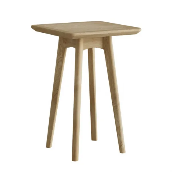 Solid Oak Square Wine Table