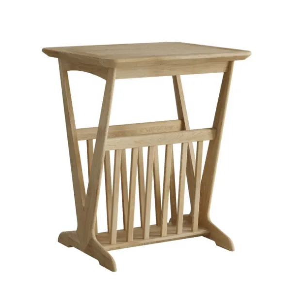 Solid Oak Magazine Rack