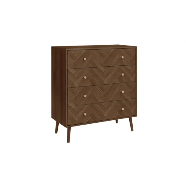 Herringford 4 Drawer Chest Walnut
