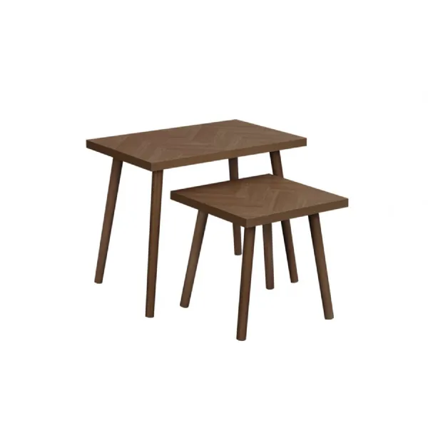 Herringford Nest Of Tables Walnut