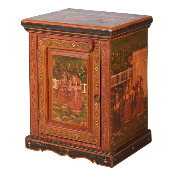 Wooden Painted Bedside