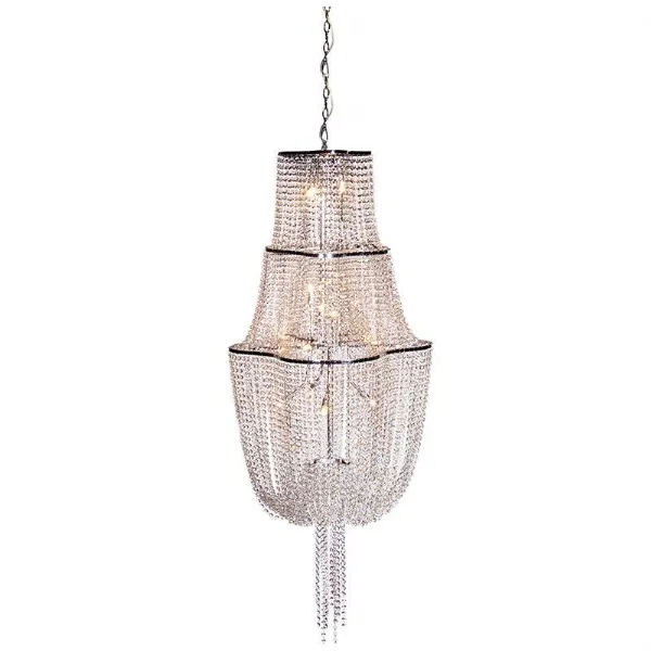 Large Crystal Tier Chandelier