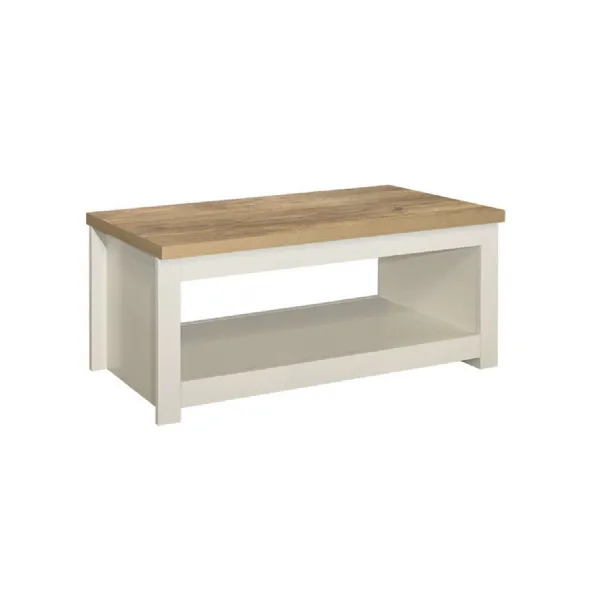 Highgate Coffee Table Cream & Oak Effect