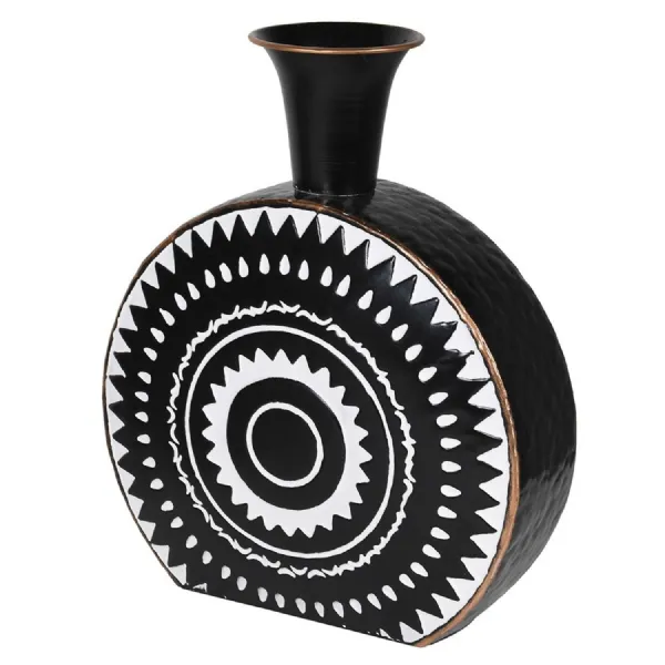 Black and White Pattern Dry Vase