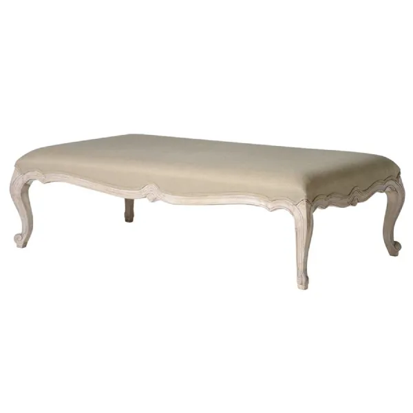 Imperial Large Cotton Linen Bench