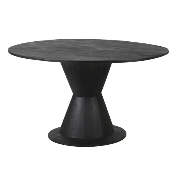 Black Melrose Oval Dining Table