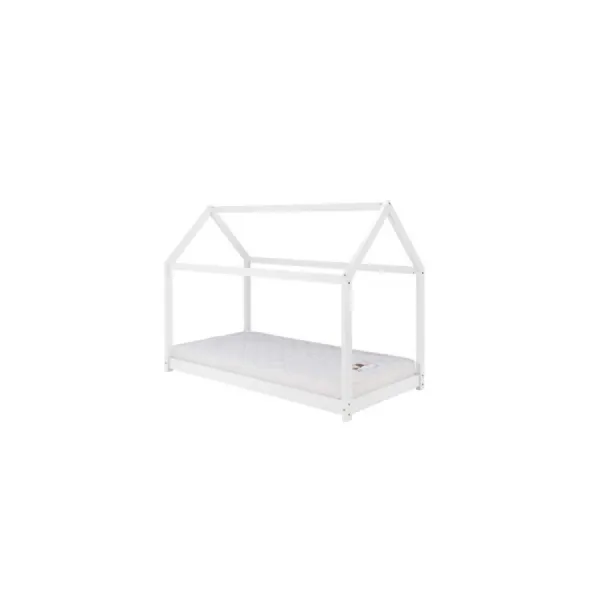 90cm House Bed White