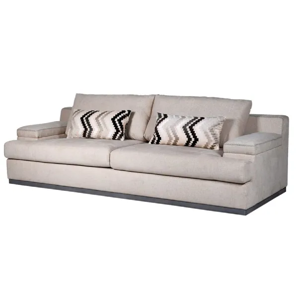 Cross Stitch Cream 3 Seater Sofa