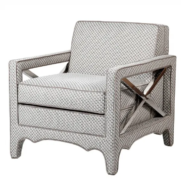 Cube Pattern X Side Chair