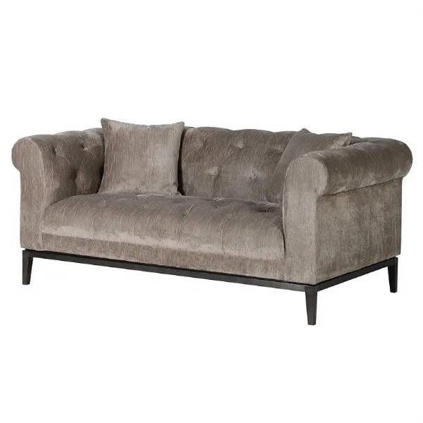 Duncombe Taupe Button 2 Seater Sofa