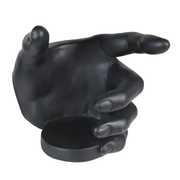 Black Hand Gripping Wine Bottle Holder