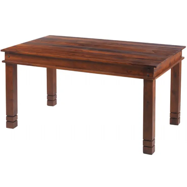 Traditional Sheesham Wood Rectangular 4 Seater Dining Table
