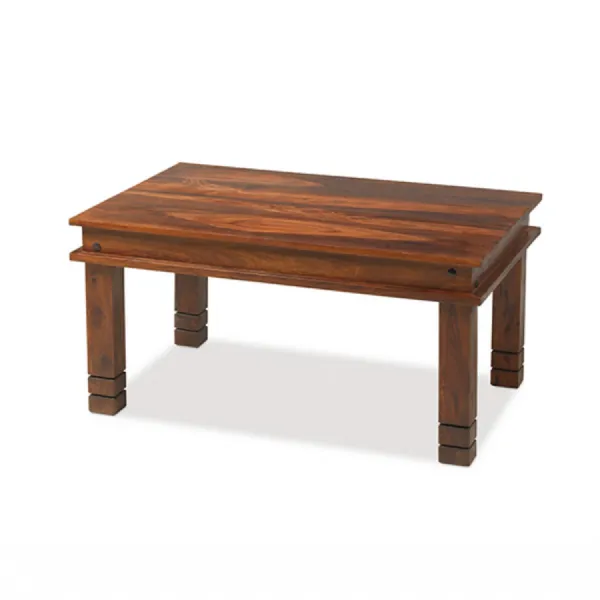 Colonial Style Sheesham Wood Chunky Rectangular Coffee Table