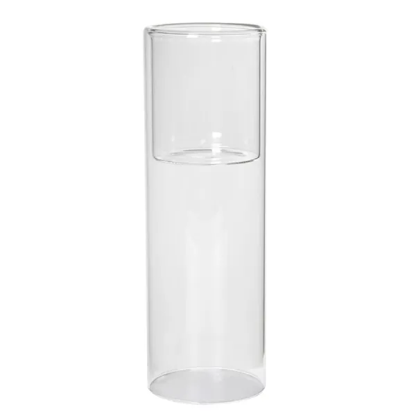 Large Cylinder Glass Candle Holder