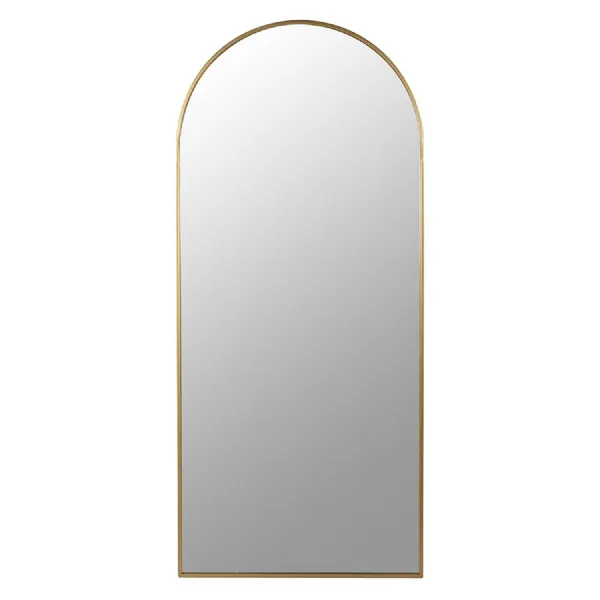Gold Frame Arch Wall Mirror