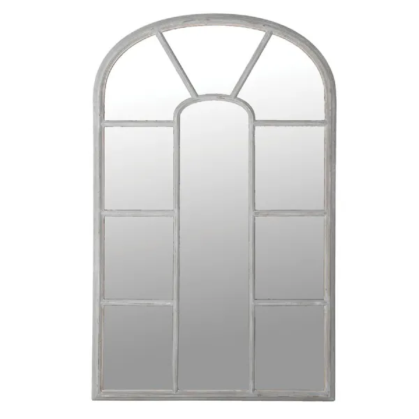 Pale Grey Window Mirror