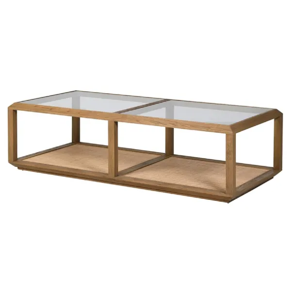 Oak & Glass Coffee Table