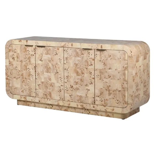 Eiko Burl 4 Door Sideboard