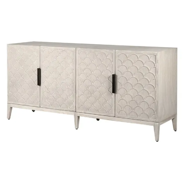 Scalloped 4 Door Sideboard