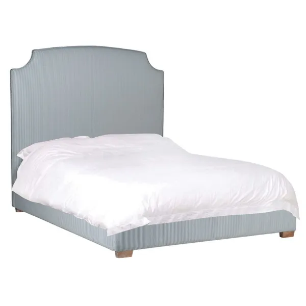 Azul Blue and White Pinstripe 5ft. King size Bed