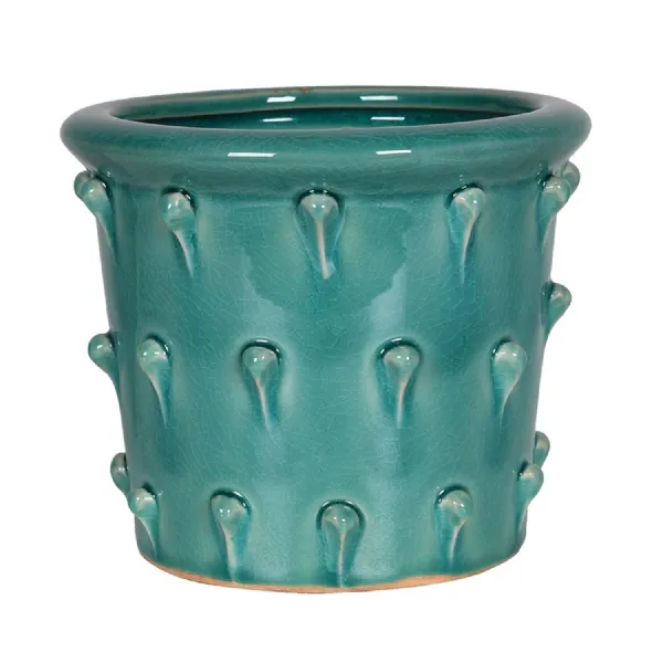 Turquoise Bobble Pot