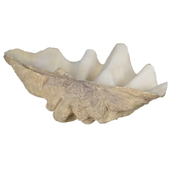 Large Ornate Replica Resin Clam Shell