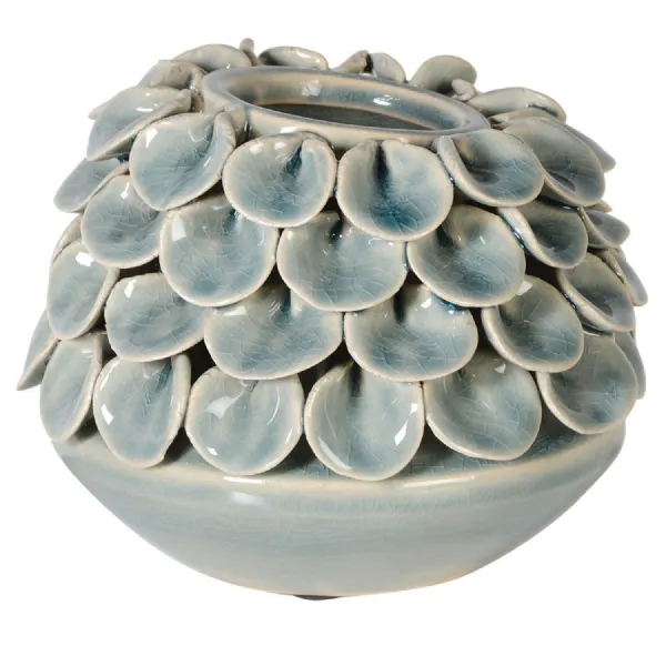 Soft Blue Petal Vase