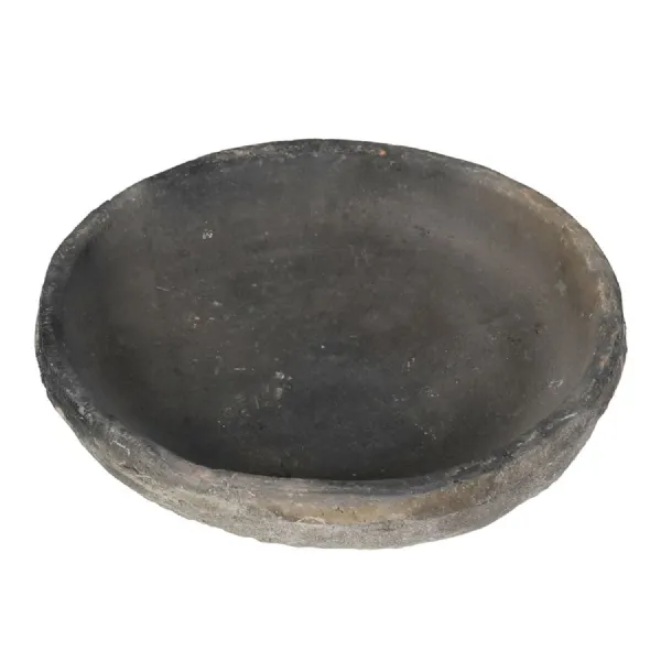 Large Antiqued Black Stone Plate