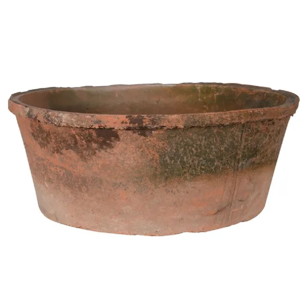 Large Antiqued Red Stone Dish