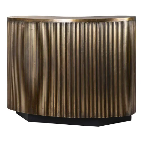 Madison Antique Brass Ribbed Bar