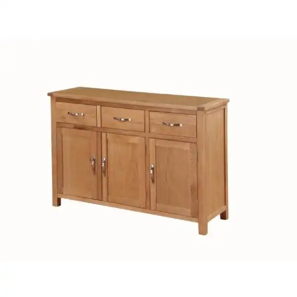 Hereford Solid Oak 3 Door Sideboard
