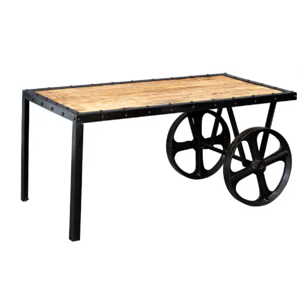 Cosmo Industrial Cart Coffee Table