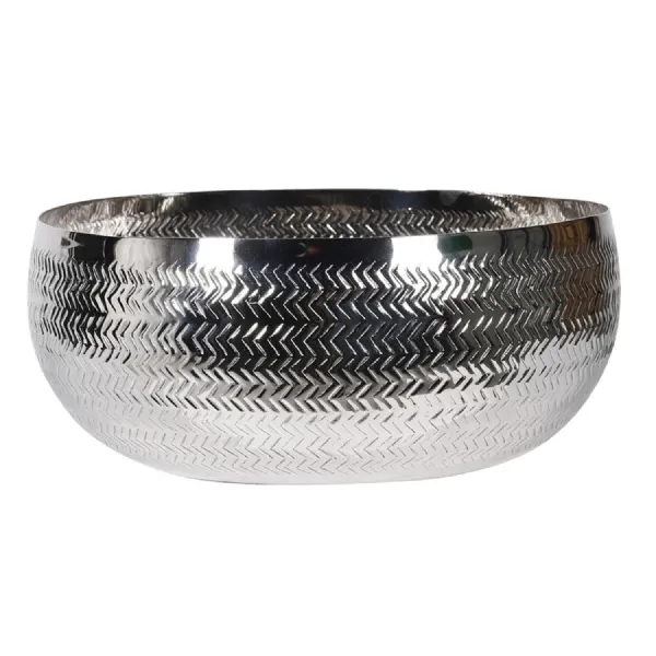 Silver Hammered Bowl