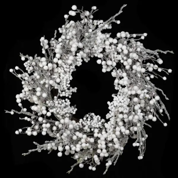 Frosted Wht Berry Wreath