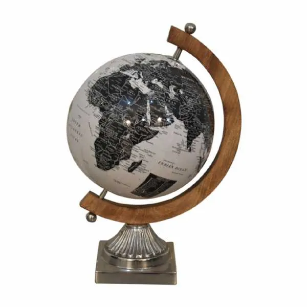 Black And White Globe