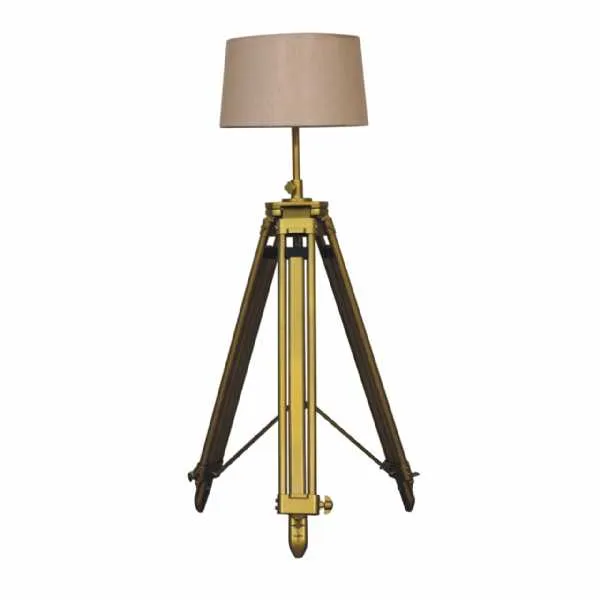 Brass Plated Floor Lamp