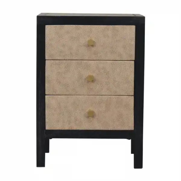 Mini Faux Leather Bedside