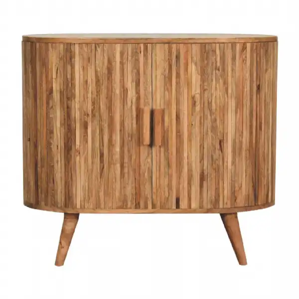 Stripe Cabinet With Storage