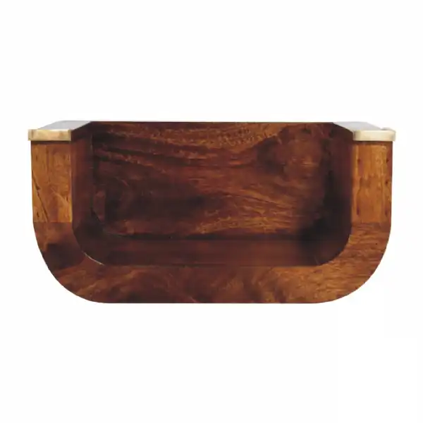 Cream Boucle Squoval Bench