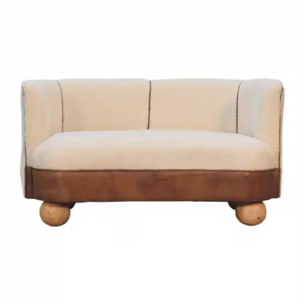 Boucle Cream Buffalo Small Sofa